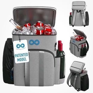 Insulated Backpack Cooler - 54 Cans, 24 Hour Cooling, Wider Straps, Lightweight